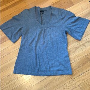 Banana Republic gray short sleeve sweater